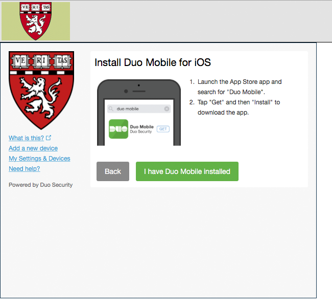 Install Duo Mobile for iOS